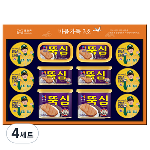 목우촌 마음가득 3호 돈육 통조림 세트, 4세트