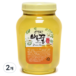 소백산 벌꿀 선흥 사양 아카시아꿀, 2.4kg, 2개