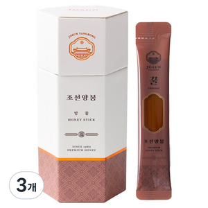 조선양봉 밤 꿀 허니스틱 12p, 144g, 3개