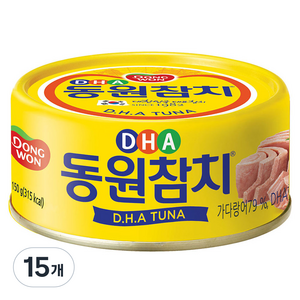 동원참치 DHA 통조림, 150g, 15개