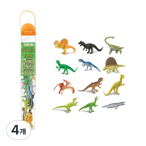 사파리엘티디 육식공룡 튜브 피규어 Carnivorous Dinos 699004, 4개