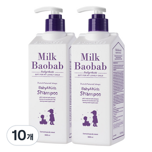 밀크바오밥 베이비앤키즈 샴푸, 500ml, 10개
