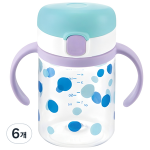 릿첼 AQ 외출용 드링킹머그, 라이트블루, 6개, 200ml