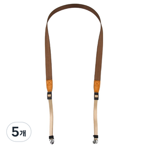 온예리 카메라 로프 넥스트랩 목걸이 스트랩 브라운, 5개