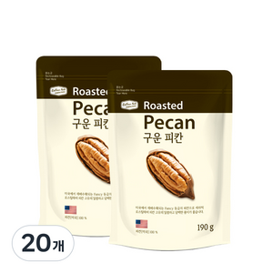 리치팜너트 구운 피칸, 190g, 20개