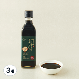 김구원선생 국산콩으로 만든 전통 국간장, 3개, 300ml