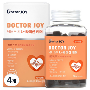 닥터조이 강아지 케어 영양제, 70정, 심장, 4개