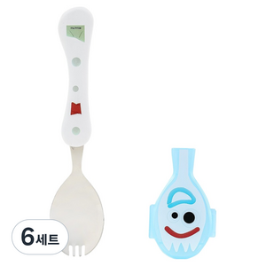 릴팡 토이스토리 위생 도시락용 스푼 케이스 세트, 6세트, 스푼 + 케이스
