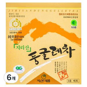 지산식품 지리산 둥굴레차 선물세트, 150g, 2개입, 6개