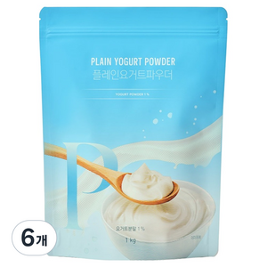 네이쳐티 플레인요거트 파우더, 1kg, 6개, 1개입