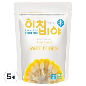 이치비야 동결건조 과일칩 옥수수, 30g, 5개