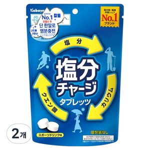 카바야 염분 차지 포도당 캔디 스포츠 드링크맛, 2개, 22g
