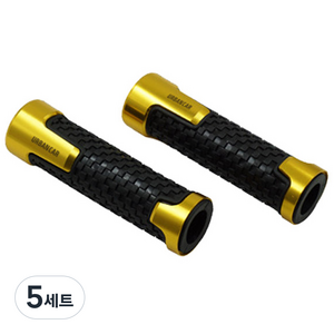어반카 오토바이 핸들 그립 커버 2p, 골드, 5세트