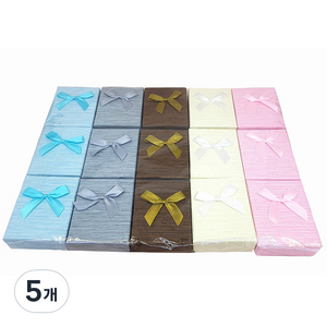 스트라이프 5종 x 3p 케이스 세트, 하늘, 연그레이, 브라운, 아이보리, 핑크, 5개