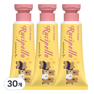 루치펠로 울라울라 어린이 저불소 치약, 60g, 30개
