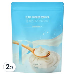 네이쳐티 플레인 요거트 파우더, 1kg, 2개, 1개입