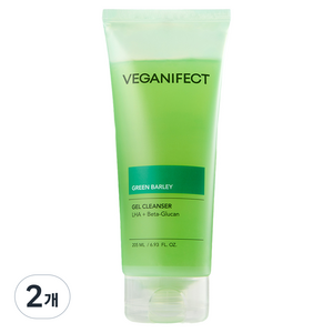 비건이펙트 청보리 라하 젤 클렌저, 2개, 205ml