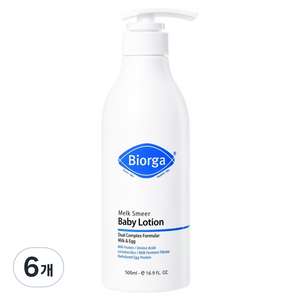 바이오가 멜크 스미얼 아기 로션, 500ml, 6개
