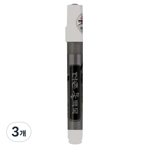 문화연필 더존물백묵, 흑색, 3개