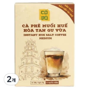 CODO 인스턴트 후에 솔트 커피 미디움 커피믹스, 2개, 10개입, 18g