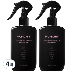 멈칫 대용량 섬유향수, 마젠타레이디, 250ml, 4개