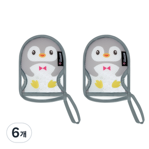 마니또 쥬쥬 유아 목욕장갑 키즈, 펭귄(키즈), 6개
