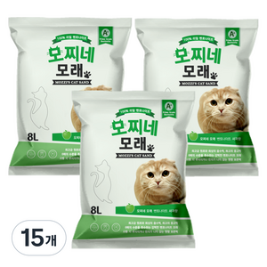 모찌네 고양이 모래, 8L, 15개, 사과향