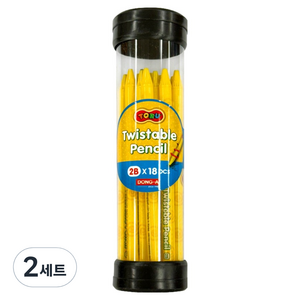 동아교재 샤프식 연필 2B 세트, 검정, 36개