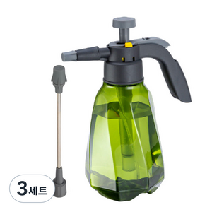 네이처안 원예 자동 분사 압축 분무기 + 롱 노즐 세트, 그린, 3세트