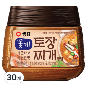 샘표 꽃게 토장 찌개양념, 450g, 30개