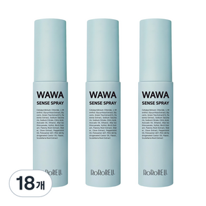 로로벨 구취제거 와와 센스 구강스프레이, 10ml, 18개