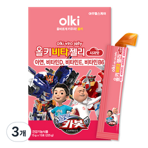 올키 비타젤리 사과맛 15p, 225g, 3개