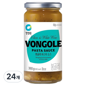청정원 봉골레 파스타 소스, 360g, 24개