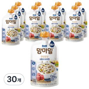 맘마밀 안심밥상 레토르트이유식, 소불고기 가지진밥, 140g, 30개