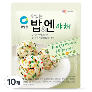 청정원 맛있는 밥 엔 야채 후리가케, 24g, 10개