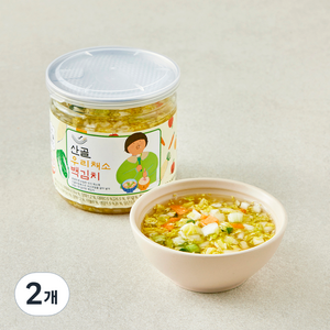 에코맘의산골이유식 우리채소 백김치, 300g, 2개