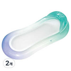 투칸 물놀이 그라디언트 해먹 튜브, 블루, 2개