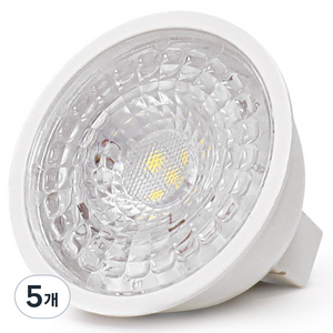 집중형 LED 할로겐 램프 5W MR16, 주광색, 5개