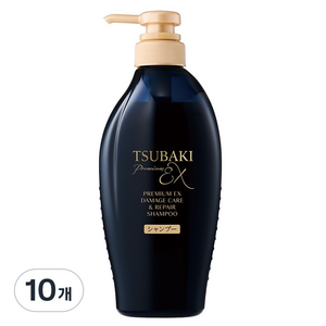 츠바키 프리미엄 EX 데미지케어 리페어 샴푸 까멜리아, 450ml, 10개