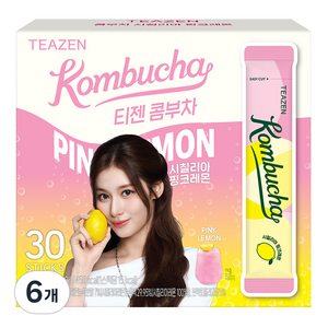 티젠 콤부차 시칠리아 핑크레몬, 5g, 30개입, 6개