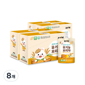엘빈즈 매일매일 건강한습관 유기농 보리차, 100ml, 10개입, 8개