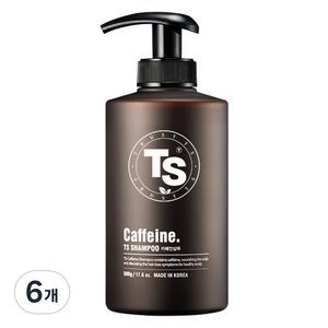 TS 카페인 샴푸, 500g, 6개
