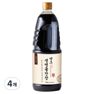 신앙촌 양조 생명 물간장, 1.8L, 4개