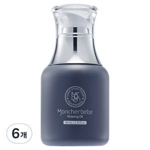 몽쉘베베 베이비 신생아 아기 고보습 마사지 릴렉싱 오일, 6개, 80ml