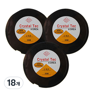 동대문단추왕 우레탄줄 0.3mm x 50m, 18개