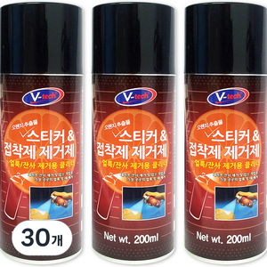Vtech 스티커 & 접착제 제거제, 30개