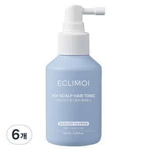 이클리모이 팝스칼프 헤어토닉 두피 지성케어 비듬관리 쿨샴푸, 100ml, 6개