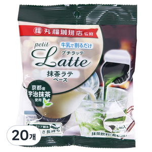 멜로디안 마루후쿠커피 말차라떼베이스, 112g, 20개, 1개입