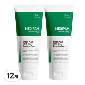 메디팜 아크네 진정 시카 클렌징폼, 220ml, 12개