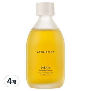 아로마티카 유기농 골든 호호바 오일, 100ml, 4개